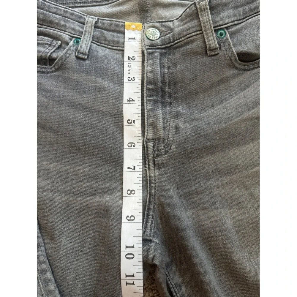 Lucky Brand Grey Skinny Jeans Candiani Denim Womens 4/27 Mid Rise Stretch